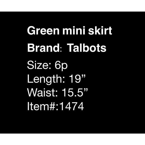 Talbots rich green mini wool skirt - 6p - Picture 7 of 7